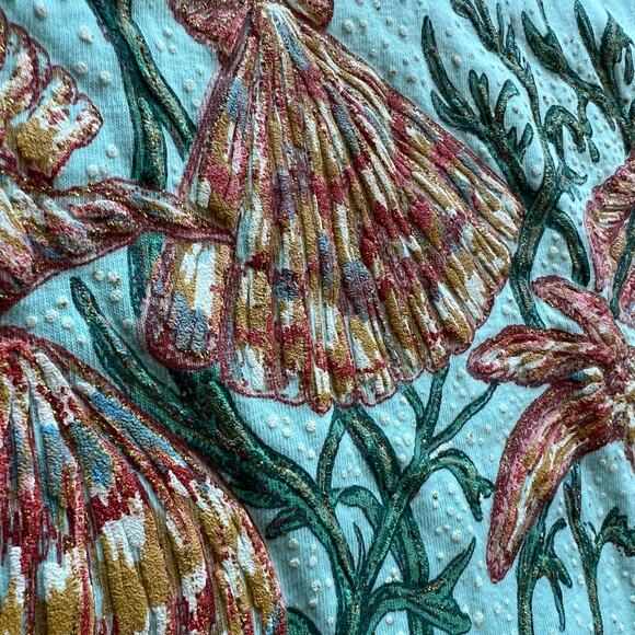 Vintage Sea Shells Shore Beach Ocean Starfish Nature T Shirt Single Stitch XL - Picture 3 of 11